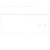 Rectangular bathtub made of enameled steel Sano
