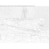 Freestanding oval marble bathtub Ivnya