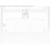 Freestanding oval bathtub made of stone resin Smotrych