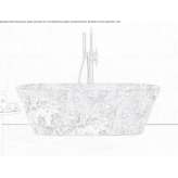 Freestanding oval Sodalite bathtub Ivnya