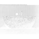 Freestanding oval carbon fiber bathtub Gibson