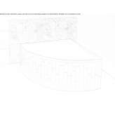 Built-in enamelled steel bathtub Wysokie