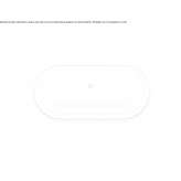 Oval built-in bathtub Montvale