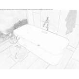Freestanding bathtub made of enamelled steel Crizbav