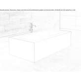 Rectangular bathtub Made