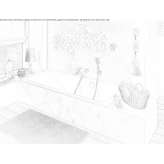 Built-in enamelled steel bathtub Cahokia