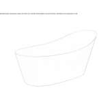 Freestanding oval Cristalplant® bathtub Apold