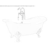 Bathtub with gold leaves Pocenia