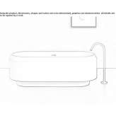 Freestanding Cristalplant® bathtub Payette