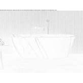 Freestanding oval bathtub made of Pietra Gray marble Ivnya