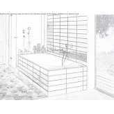 Built-in enamelled steel bathtub Yalding