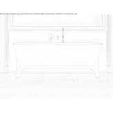 Freestanding stone resin bathtub with legs Ceyhan