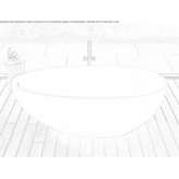 Freestanding oval acrylic bathtub Gurupa