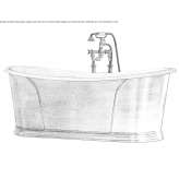 Freestanding cast iron bathtub Wijer