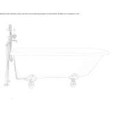 Cast iron bathtub with legs Soulaire