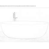 Korakril™ oval bathtub Saonara