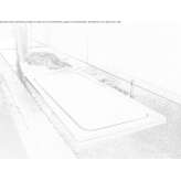 Rectangular built-in bathtub Dion