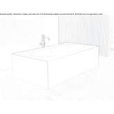 Aquatek rectangular bathtub Querrien