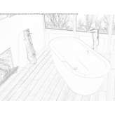 Freestanding oval bathtub Yalding