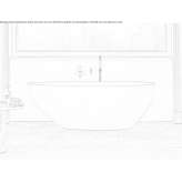 Freestanding oval bathtub made of stone resin Kouvaras
