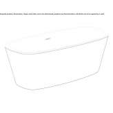 Freestanding acrylic bathtub Barssel
