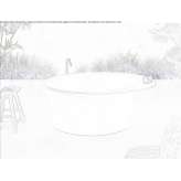 Shark freestanding round bathtub Biala
