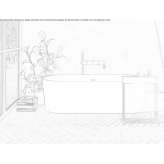 Freestanding oval Korakril™ bathtub Kizilin