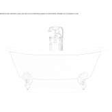 Freestanding cast iron bathtub Pernes