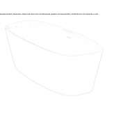 Freestanding oval acrylic bathtub Barssel