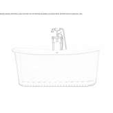 Freestanding cast iron bathtub Wamuran