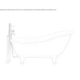 Cast iron bathtub with legs Nadrag