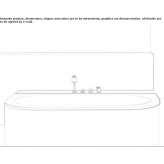 Oval bathtub made of enameled steel Yalding