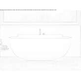 Freestanding oval bathtub made of stone resin Iramuco