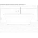 Freestanding oval bathtub made of stone resin Swiecie
