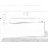 Built-in steel bathtub Arsura