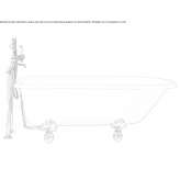 Cast iron bathtub with legs Soulaire