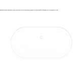 Oval built-in bathtub Montvale