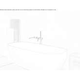 Wolnostojąca owalna wanna Solid Surface Omvriaki