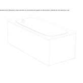 Rectangular built-in acrylic bathtub Guerigny