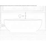 Freestanding oval bathtub made of stone resin Bubq