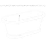 Freestanding oval acrylic bathtub Goshen