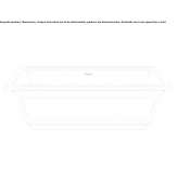 Freestanding rectangular Cristalplant® bathtub Petina