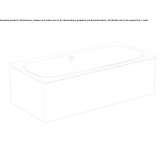 Rectangular built-in acrylic bathtub Guerigny