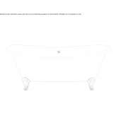 Cast iron bathtub with legs Pernes