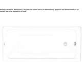 Built-in acrylic bathtub Telica
