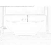 Freestanding oval bathtub made of stone resin Yarram
