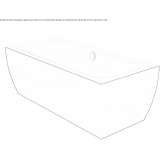 Freestanding rectangular bathtub Canelas