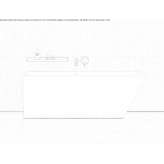 Asymmetrical rectangular bathtub made of stone resin Leoti