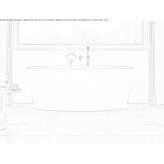 Freestanding oval bathtub made of stone resin Rahden