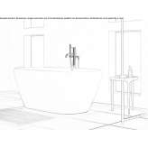 Freestanding oval DuraSolid bathtub Beuna